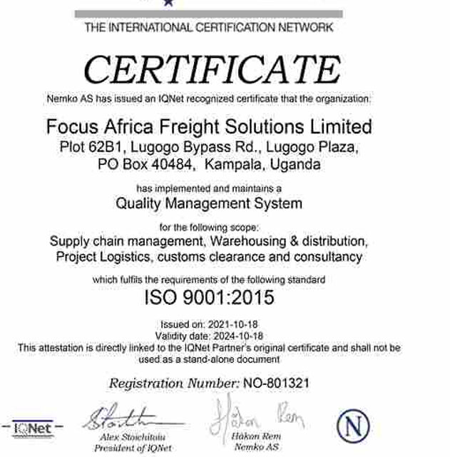 WE ACHIEVED IMPORTANT CERTIFICATION